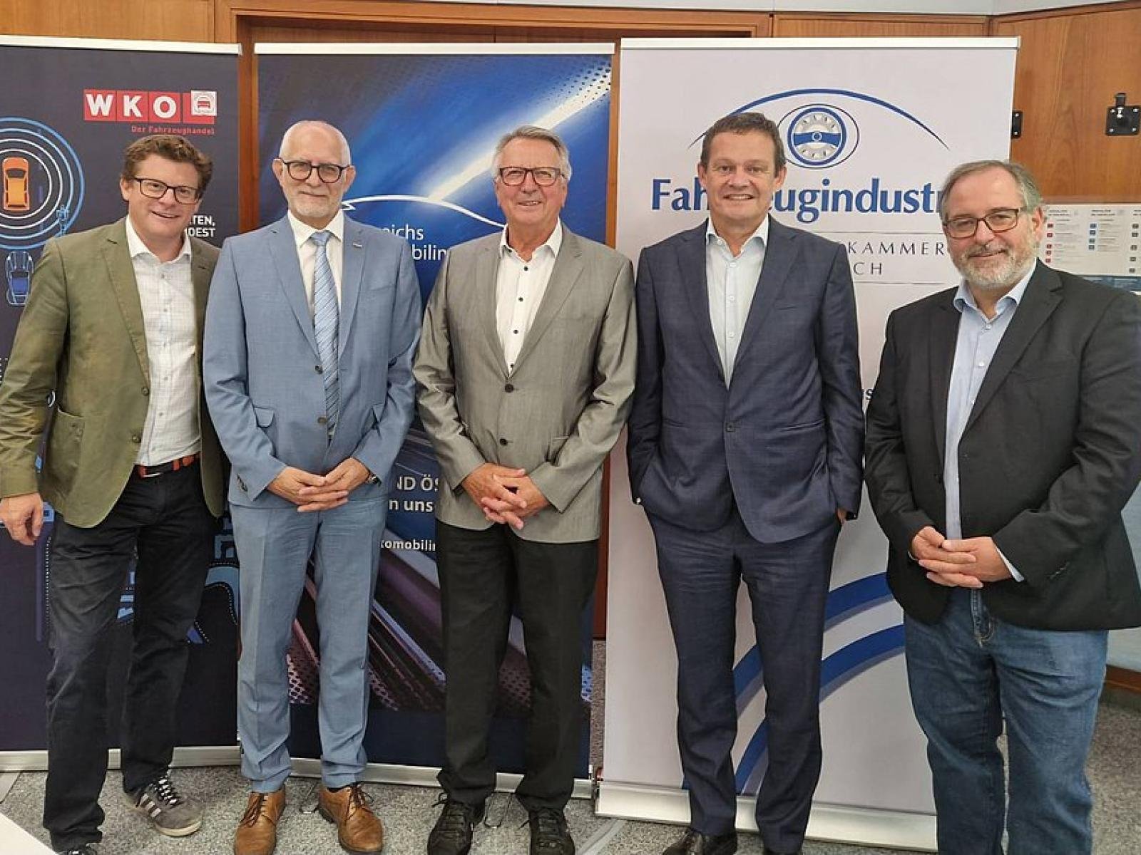 v.l.n.r.: Christian Pesau, Klaus Edelsbrunner, Günther Kerle, Hansjörg Tutner, Andreas Gaggl