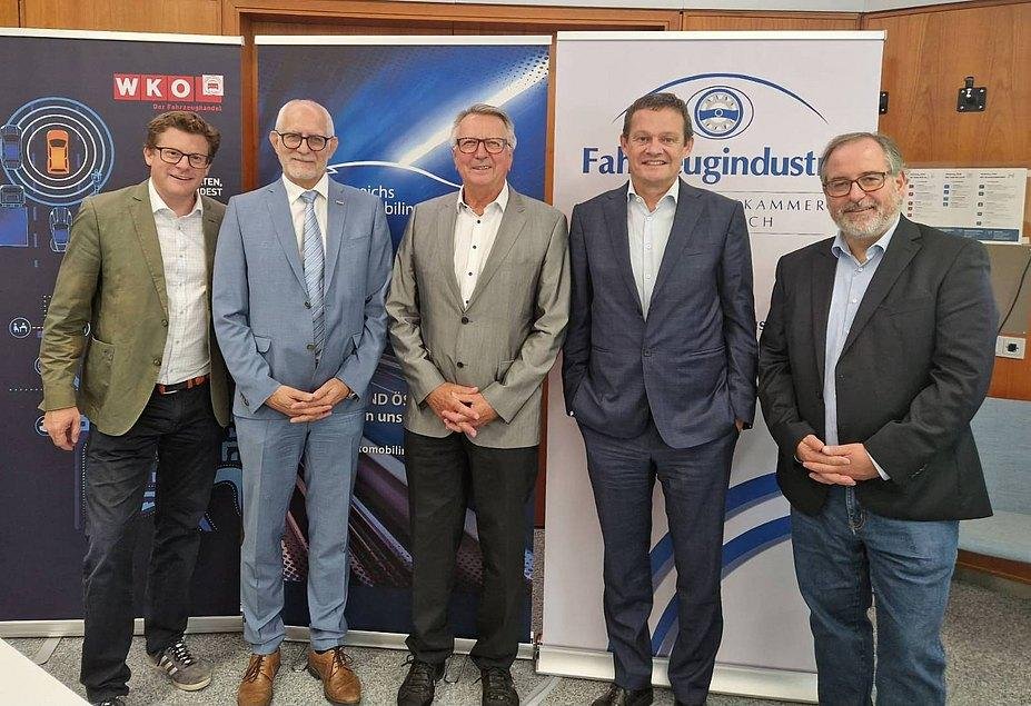 v.l.n.r.: Christian Pesau, Klaus Edelsbrunner, Günther Kerle, Hansjörg Tutner, Andreas Gaggl